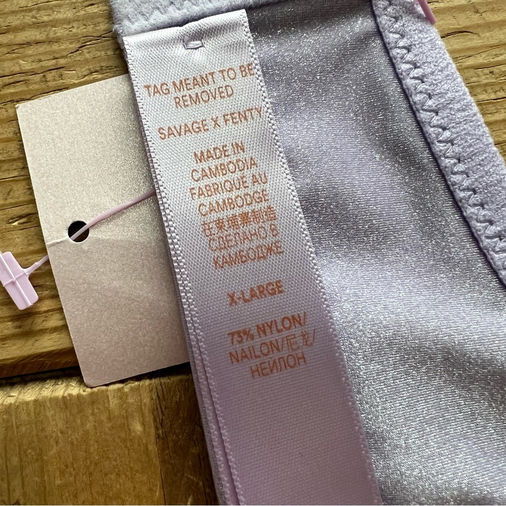 Savage X Fenty Lavender Glissenette Bralette Women’s Size XL - Picture 3 of 9